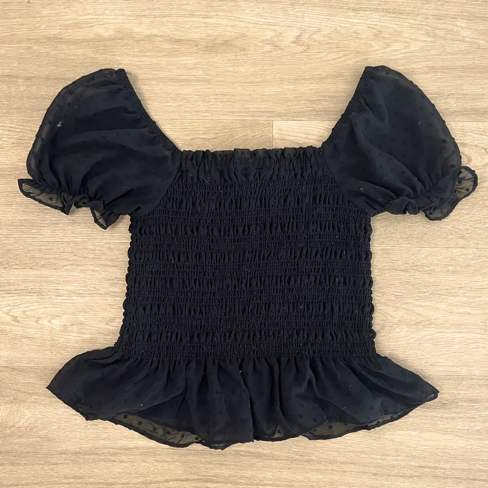 Black Lace Blouse